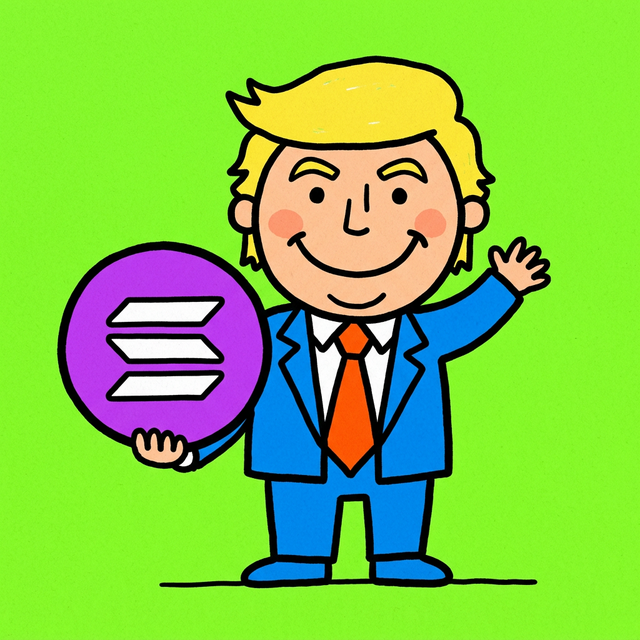 Happy Trump with Solana